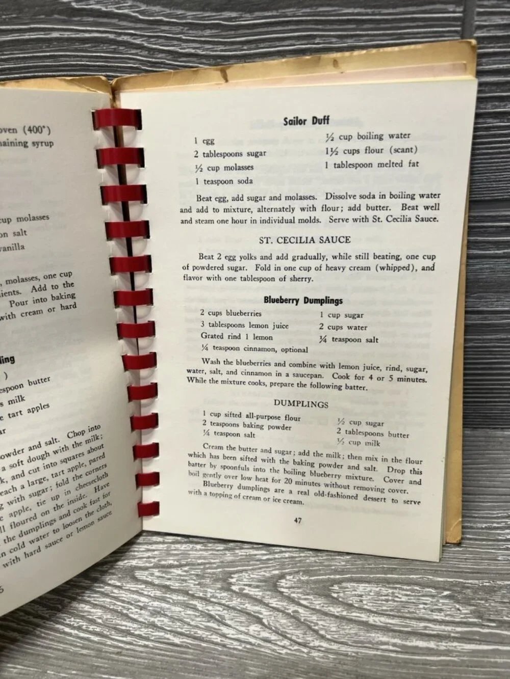 Maine Coastal Cooking Cookbook Recipe Book Vintage 1975 Spiral Paperback